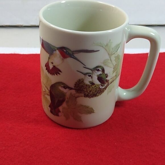Otagiri Hummingbird Babies in Nest Mug Cottagecore Grandmacore Countrycore - Picture 1 of 7